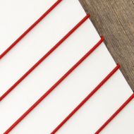 171339_Резинка шляпная PEGA, цвет красный, 1,65 мм