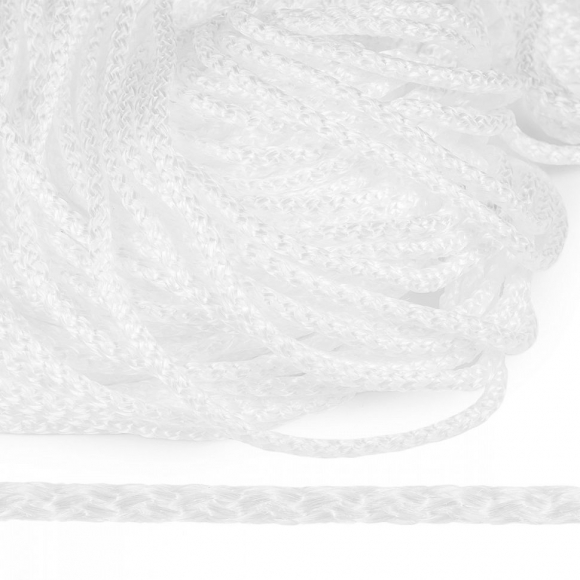 Шнур полипропилен пп6 для люверсов пикколо 6мм цв.белый уп.100м Шнур полипропилен пп6 для люверсов пикколо 6мм цв.белый уп.100м