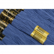 Нитки мулине цв.2407 т.голубой 12х10м С-Пб