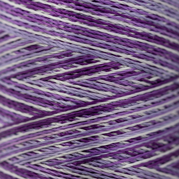 Нитки для вышивания Gamma мультиколор M120/2 100% вискоза 10 шт. 400 я цв.Set 9 фиолетовые