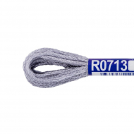 Нитки для вышивания Gamma мулине 100% вискоза 12 x 8 м цв.R0713 серый