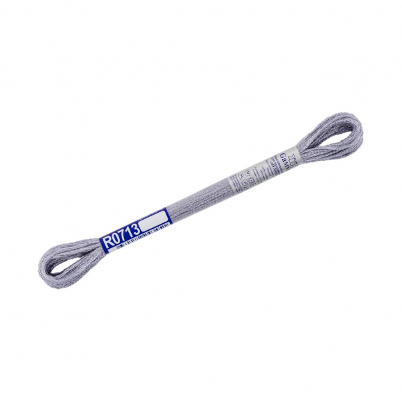 Нитки для вышивания Gamma мулине 100% вискоза 12 x 8 м цв.R0713 серый