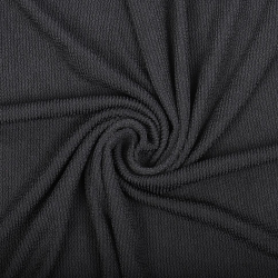 Ткань трикот. Бифлекс жатка арт.TBY-JB-08 490г/м? 92% ПЭ 8% спандекс шир.80см цв.8 черный уп.1м