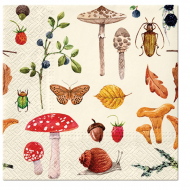 172210_Салфетки трехслойные для декупажа, коллекция "Lunch" PAW Decor Collection "Лесная ботаника" 172210_Салфетки трехслойные для декупажа, коллекция "Lunch" PAW Decor Collection "Лесная ботаника"