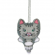 Набор для вышивания PANNA арт. IG-1367 Игрушка. Котик 7х9,5 см