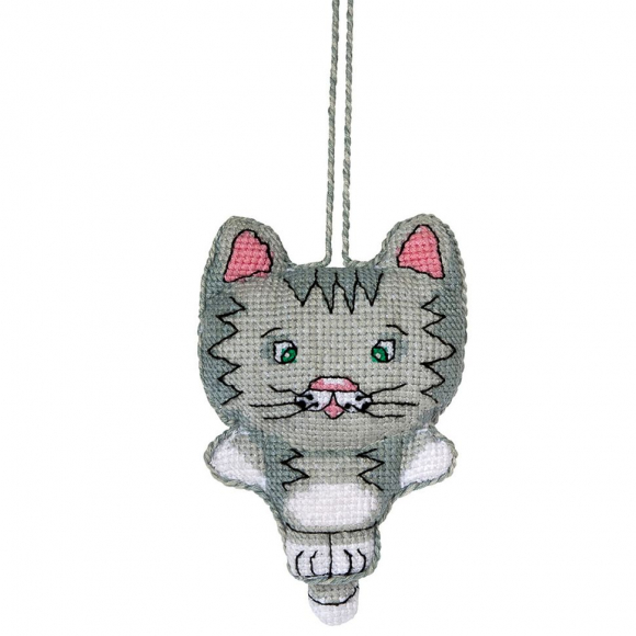 Набор для вышивания PANNA арт. IG-1367 Игрушка. Котик 7х9,5 см Набор для вышивания PANNA арт. IG-1367 Игрушка. Котик 7х9,5 см