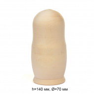 Матрешка деревянная липа разборная h140мм, d70мм Magic 4 Hobby