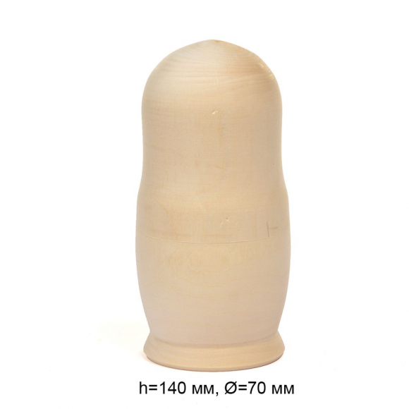 Матрешка деревянная липа разборная h140мм, d70мм Magic 4 Hobby