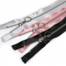 Молния MaxZipper мет. №5 никель атласная тесьма, 50 см уп.3цв х 4шт