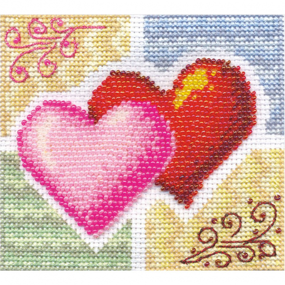 Набор для вышивания PANNA арт. L-0827 Вместе-навсегда! 12,5х11,5 см