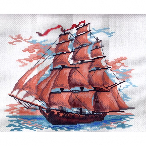 Рисунок на канве МАТРЕНИН ПОСАД арт.28х37 - 0364-1 Алые паруса