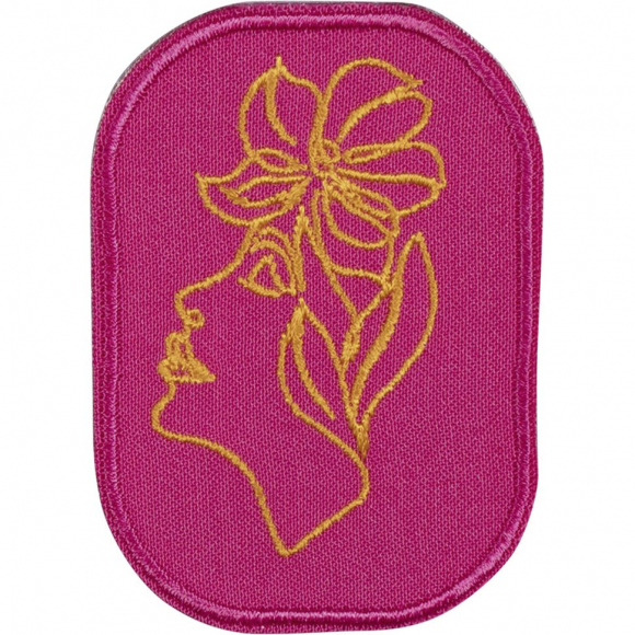 Термоаппликация "Розовый цветочный бутон"