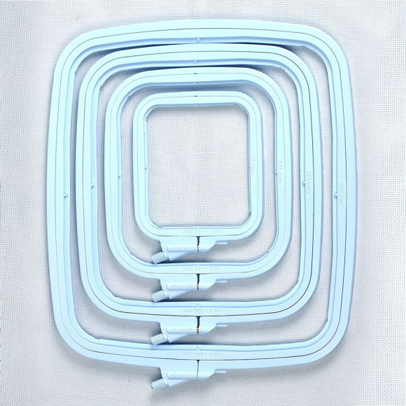 Пяльцы-рамка NURGE арт.NUR.170-13/2 пластиковые 220х195 цв.синий