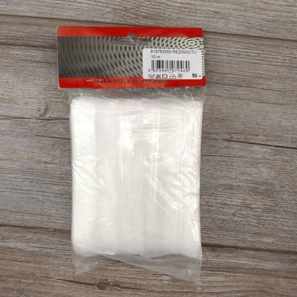 111802_Лента шторная прозрачная, равномерная сборка, 50 мм, нарезка 10 м