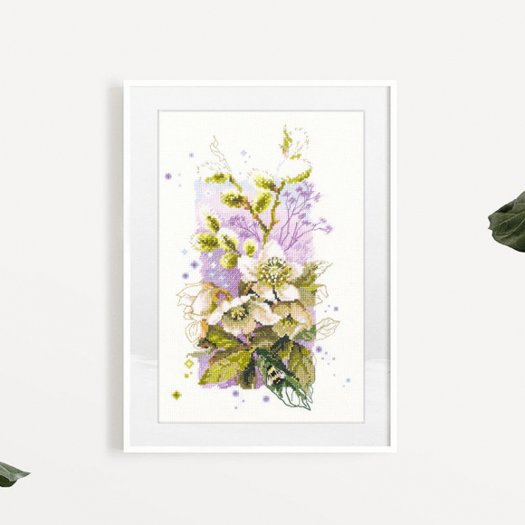 Набор для вышивания ЧУДЕСНАЯ ИГЛА арт.100-104 Морозник 14х23 см