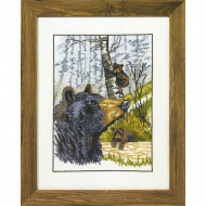 Набор для вышивания PERMIN арт.70-0173 Гризли 31х41 см