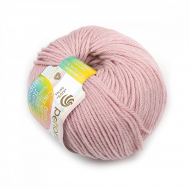 Пряжа для вязания ПЕХ Детский каприз тёплый (50% мериносовая шерсть, 50% фибра) 10х50г/125м цв.1091 пепельная роза