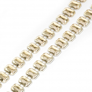 Тесьма пластиковая арт.TBY A01 цв.03 св.золото разм.8х15мм уп.9.14м