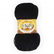 Пряжа ADELIA MARIA (100% акрил) 10х50г/227м цв.21 ЧЕРНЫЙ