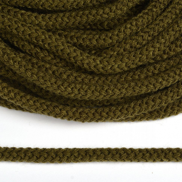 Шнур круглый полиэфир 07мм арт.1с-70 цв.оливковый уп.100м