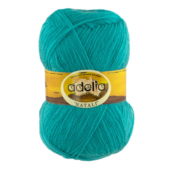 Пряжа ADELIA NATALI (100% акрил) 10х50г/300м цв.25 св.бирюзовый