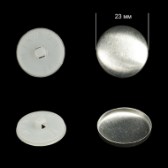 Заготовки для обтяж.пуг. №36 (23мм) ножка - пластик цв. белый уп. 500шт