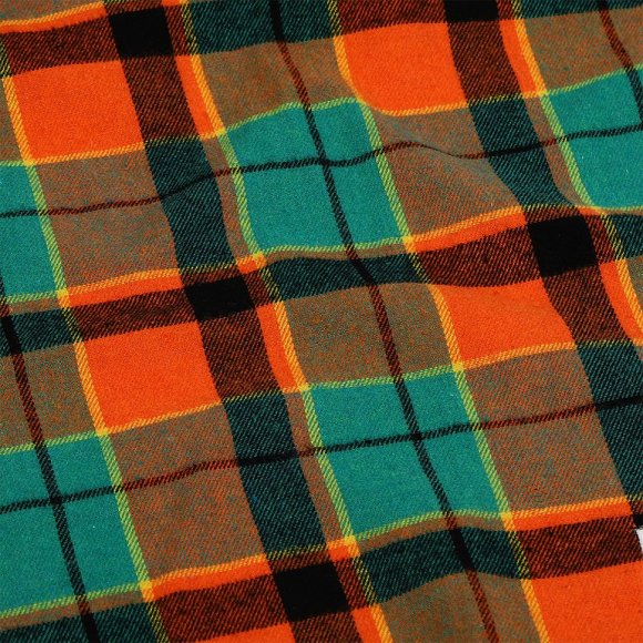 Ткань рубашечная фланель 150 г/м? 80% полиэстер, 20% хлопок шир.150 см арт.TBY.Fl.T195.4 цв.04 зеленый рул.25м