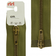 39209_Молния металл разъёмная, 2 замка, AT, 5 мм, 70 см, цвет тесьмы 2827, хаки