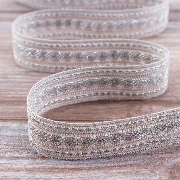 Кружево, 29 мм, цвет серый