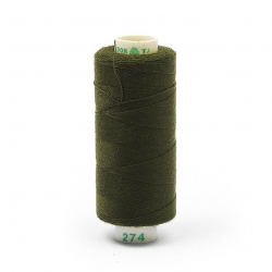 Нитки Dor Tak бытовые 40/2 полиэстер 366м цв.274 зеленый