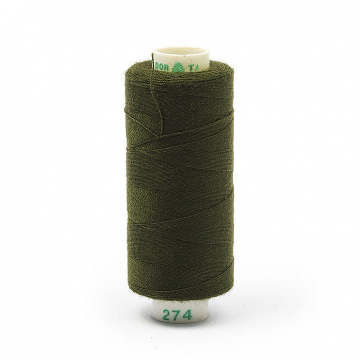 Нитки Dor Tak бытовые 40/2 полиэстер 366м цв.274 зеленый