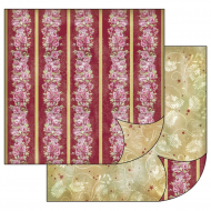 59489_Бумага двухсторонняя для скрапбукинга "Цветы. Бордюр"