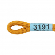 Нитки для вышивания Gamma мулине (3173-6115) 100% хлопок 24 x 8 м цв.3191 охра