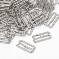 Крючок для бюстгальтера металл TBY-918C 18мм, цв.никель, уп.1000шт