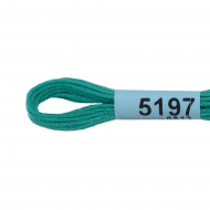 Нитки для вышивания Gamma мулине (3173-6115) 100% хлопок 24 x 8 м цв.5197 бирюзовый