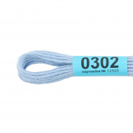 Нитки для вышивания Gamma мулине (0207-0819) 100% хлопок 24 x 8 м цв.0302 голубой