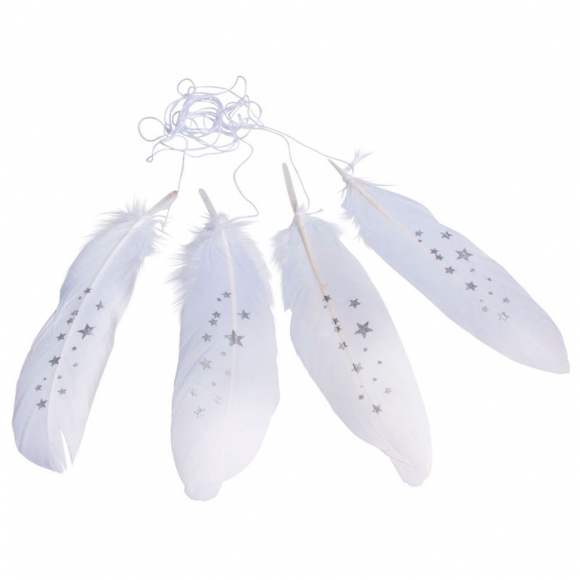 121094_Перья с принтом "Звезды"