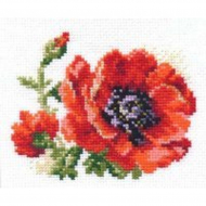 Набор для вышивания АЛИСА арт.0-80 Мак 11х10 см Набор для вышивания АЛИСА арт.0-80 Мак 11х10 см