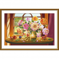 Набор для вышивания мулине НОВА СЛОБОДА арт.СР2254 Вальс осени 46х29 см