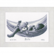 Набор для вышивания VERVACO арт.PN-0150906 Малыш в гамаке 27х19 см