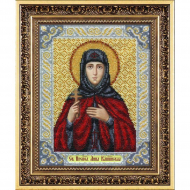 Набор для вышивания бисером ПАУТИНКА арт.Б-1034 Св.Преп.Анна Кашинская 20х25 см