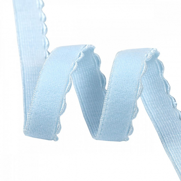 Резинка  TBY бельевая (отделочная) арт.ЕТ-1 12мм цв.F183 голубой уп.50 м