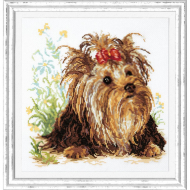 Набор для вышивания ЧУДЕСНАЯ ИГЛА арт.59-13 Йоркширский терьер 26х26 см