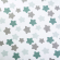 Ткань ранфорс Звезды, арт.WH 4898-v18, 130г/м?,100% хлопок, шир.240см, цв.белый/мята, уп.3м