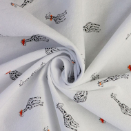 Ткань батист 73 г/м? 100% хлопок шир.145 см арт.Р.20004.06 цв.06 белый уп.25м