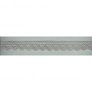 54911_Мерсеризованное хлопковое кружево, 25 мм, цвет светло-серый