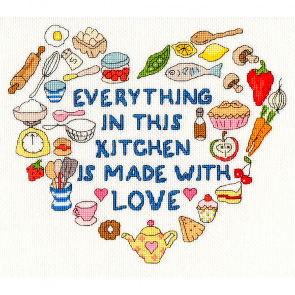 Набор для вышивания Bothy Threads арт.XJA8 Heart of the Kitchen (Сердце кухни) 25х22 см