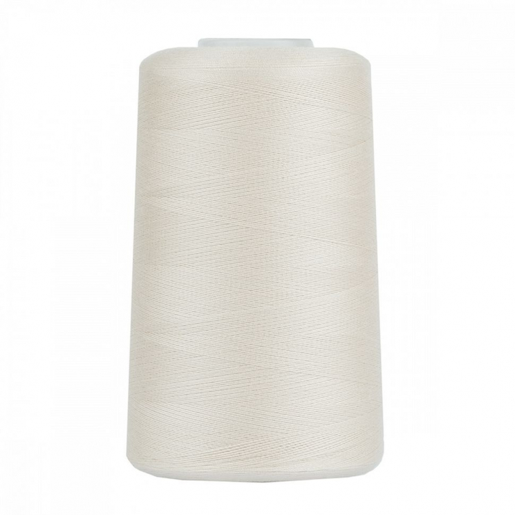 Нитки швейные 40/2 полиэстер 5000 ярд цв.101 экрю MAX