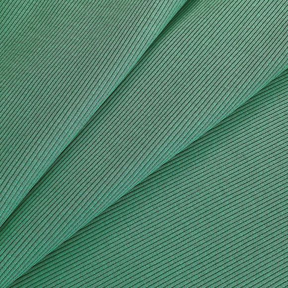 Кашкорсе трикотажное полотно 400г/м?  95%хб 5%эл  шир.60+60см арт.ШН-400955-19 цв.малахит пач.15-60м (1кг-2,10м)