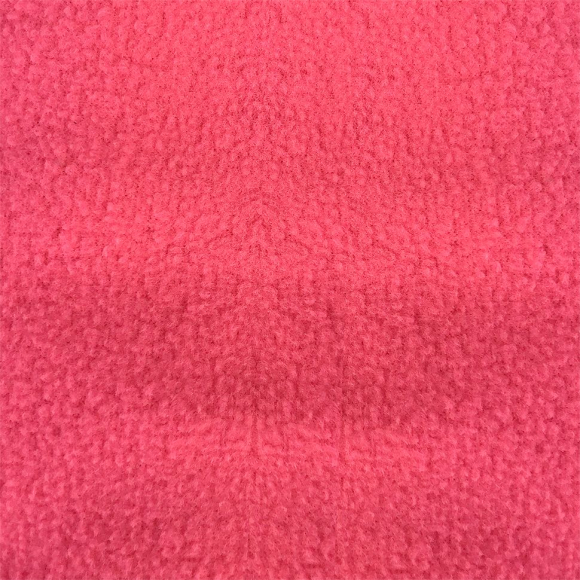 Ткань флис 2-х сторонний TBY-0059-338 190 г/м? 100% ПЭ шир.150см  цв.F338 неон розовый рул.70-110м (1кг - 3,5м)